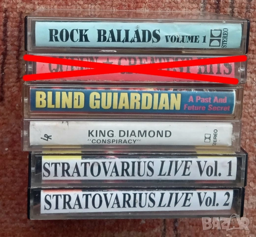 Аудио касети рок, метъл по 4 лева., снимка 2 - Аудио касети - 46550706