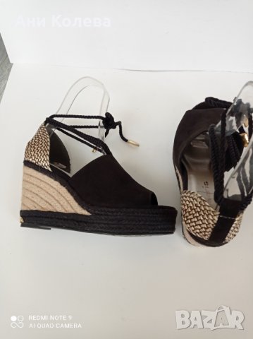 Нови немски  на платформа Tamaris, 40  черни, снимка 2 - Сандали - 33031718