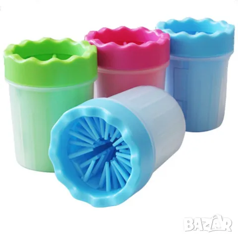 Уред със силиконови ресни за почистване на лапи , снимка 5 - За кучета - 50382245