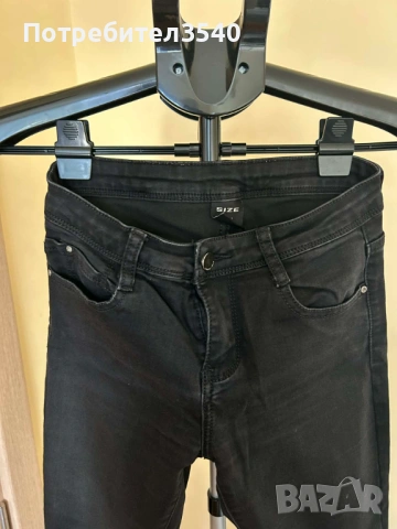 Черни дънки със скъсани колене, снимка 7 - Дънки - 38655659