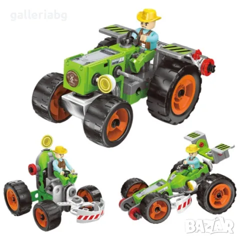 Конструктор трактор 3в1 с фигурка , снимка 5 - Конструктори - 48106434