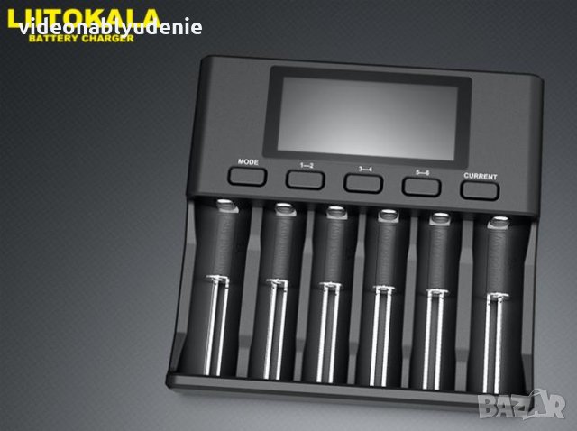 LiitoKala Engineer Lii-S6 Професионално Смарт Универсално Зарядно за Акумулаторни Батерии за 6 Броя, снимка 6 - Аксесоари за електронни цигари - 27208691