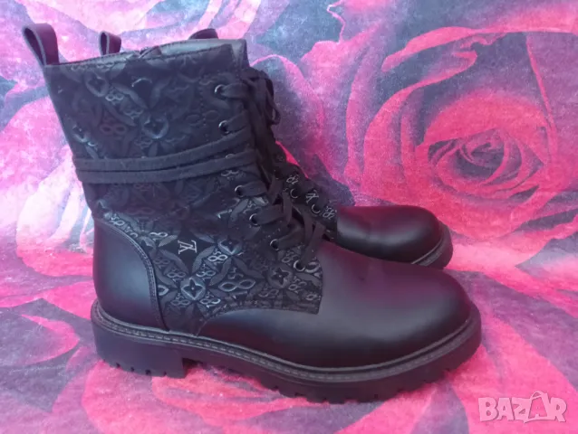 Нови черни дамски обувки боти 41 номер , снимка 1