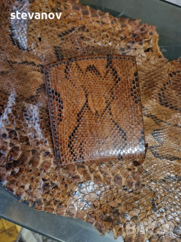 портфейл от змия питон , снимка 2 - Портфейли, портмонета - 53268019