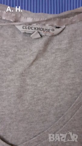 Дамска сива тениска Clockhouse, снимка 2 - Тениски - 26601410