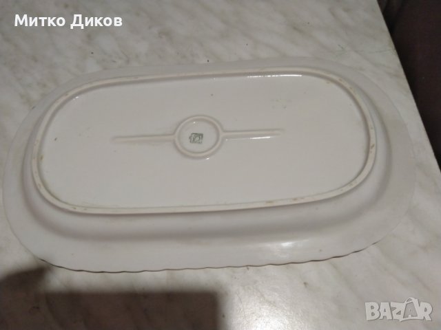Порцеланово плато поднос марков винтидж Японски порцелан 360х210мм златен кант, снимка 7 - Аксесоари за кухня - 43990938