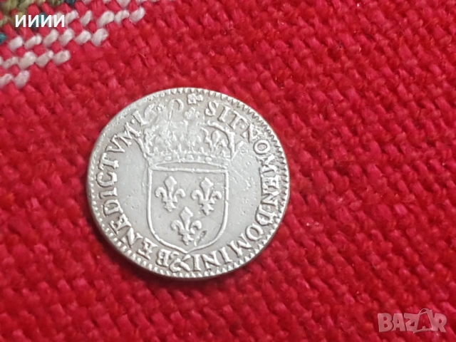 Сребърна монета 1,12 екю 1659, снимка 2 - Нумизматика и бонистика - 53326462
