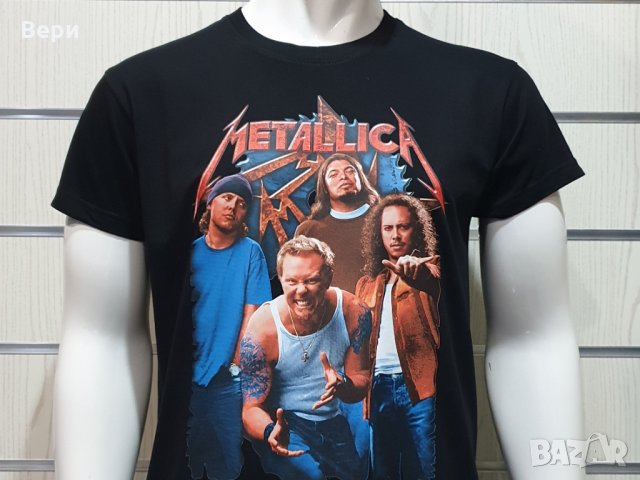 Нова мъжка тениска с трансферен печат на музикалната група METALLICA, снимка 11 - Тениски - 28157567