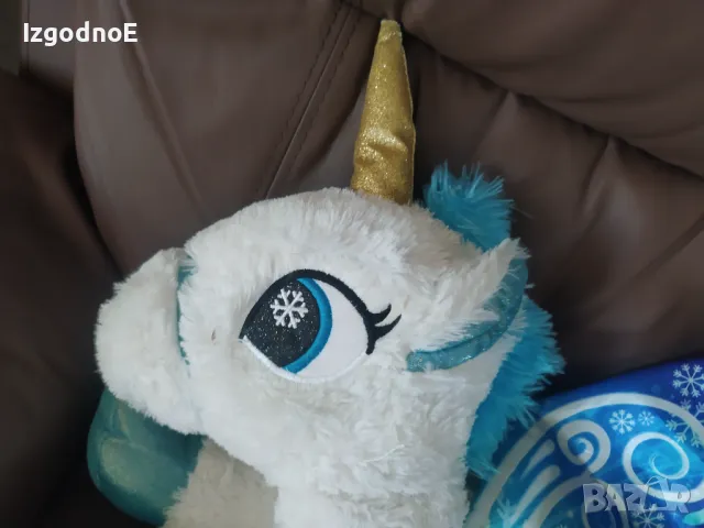 Плюшена играчка еднорог със снежни крила, снимка 4 - Плюшени играчки - 47839697