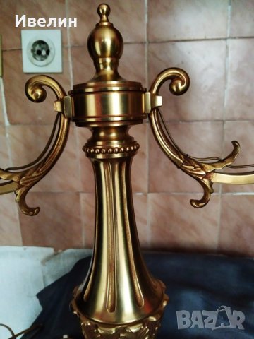 барокова настолна лампа тип свещник, снимка 3 - Настолни лампи - 27017989