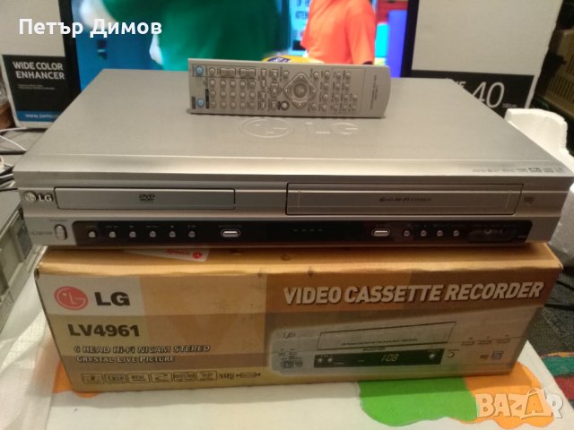 LG-  DVD-VCR- COMBO - с оригинално дистанционно !