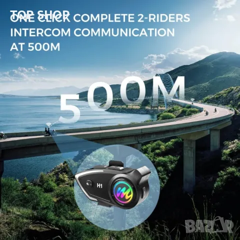 Bluetooth интеркомът за мотоциклетна каска Moman H1, снимка 5 - Bluetooth слушалки - 48776994