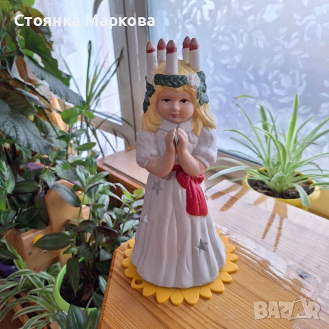 Голям Коледен свещник-ангел, снимка 6 - Коледни подаръци - 52654703