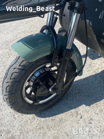 Електрическа триместна триколка X1 1800W/48V/20Ah Сива, снимка 7 - Мотоциклети и мототехника - 39295050