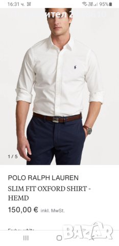 POLO Ralph Lauren Cotton  Mens Size 3XL ОРИГИНАЛ! НОВО! Мъжка Риза!, снимка 14 - Ризи - 43658834