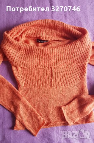 Дамска блуза,ефект голи рамене, М размер, снимка 2 - Блузи с дълъг ръкав и пуловери - 35271451