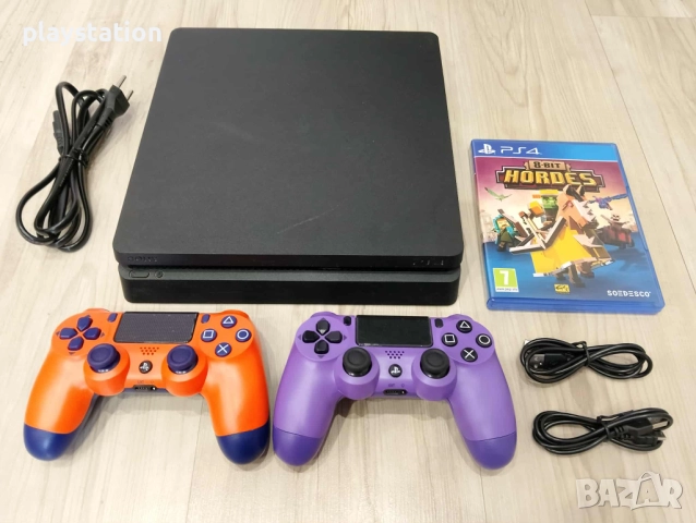 Playstation 4 Slim 1TB с два нови контролера