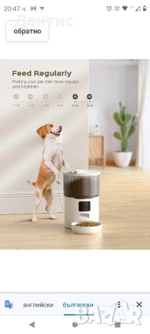 Автоматична хранилка за котки, 4L диспенсър , снимка 2 - Други стоки за животни - 43528029