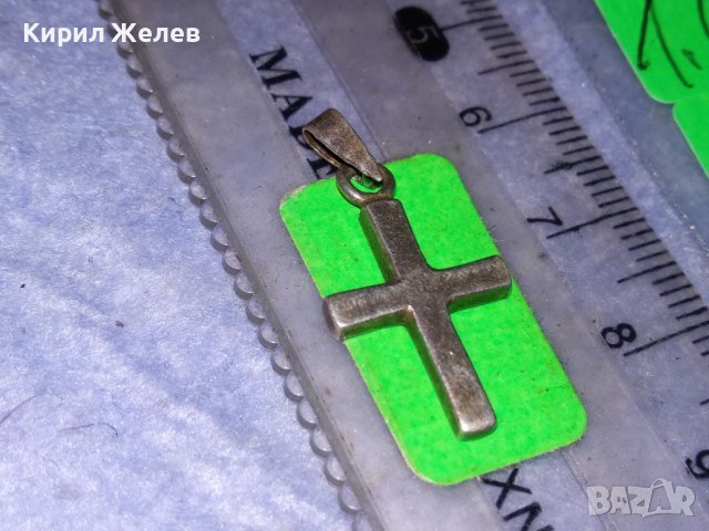 СТАРО СРЕБЪРНО СТИЛНО КРЪСТЧЕ СРЕБРО 925 ПРОБА КРЪСТ 29702, снимка 4 - Колиета, медальони, синджири - 40502094