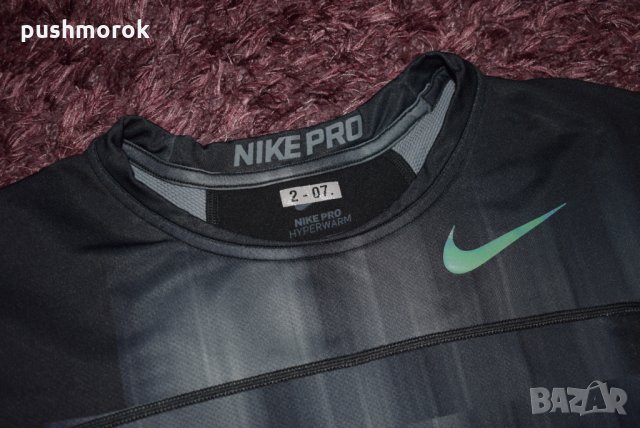 Nike PRO Hyperwarm Long Sleeve Men's Shirt, снимка 3 - Спортни дрехи, екипи - 28346606