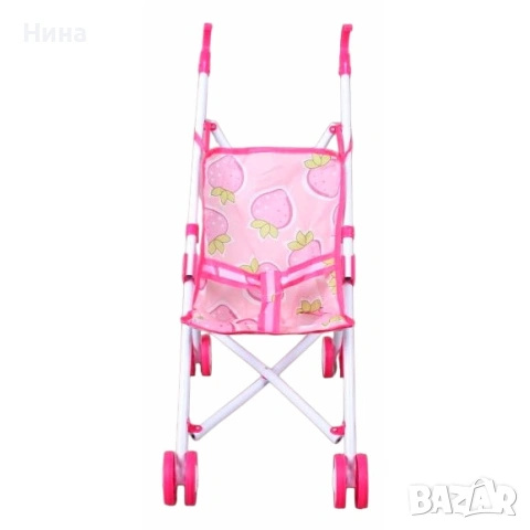 Сгъваема количка за кукла с метална конструкция и пластмасови колела., снимка 3 - Кукли - 53609168