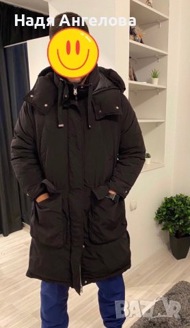 Черно мъжко зимно яке ZARA - размер S, снимка 5 - Якета - 38161409