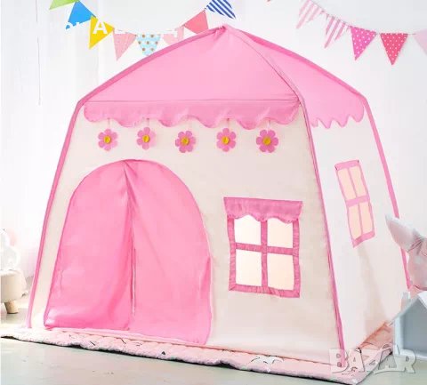 Забавна,Приказна детска палатка къща с прозорчета  за  принцеси👸 за щури игра и забавления , снимка 9 - Мебели за детската стая - 32887096