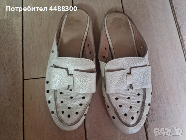 Италиански летни обувки/чехли от естествена кожа 