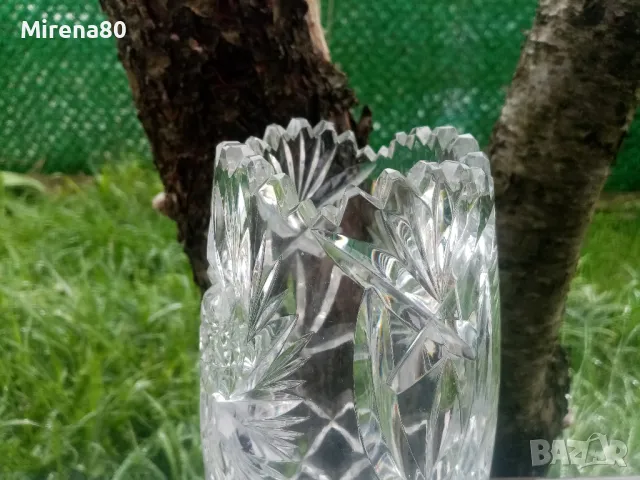 Голяма кристална ваза, снимка 2 - Вази - 49751877