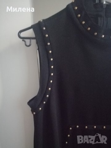 Висок клас къса рокля /туника/ с капси, снимка 3 - Рокли - 37477681