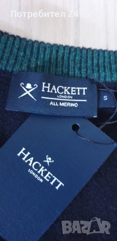 Hackett Badge Crew Merino Sweater Mens Size S НОВО! ОРИГИНАЛ! Мъжки Вълнен пуловер!, снимка 13 - Пуловери - 42949425