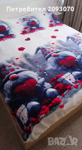 Коледно одеяло 200/230см, снимка 4 - Олекотени завивки и одеяла - 52375547