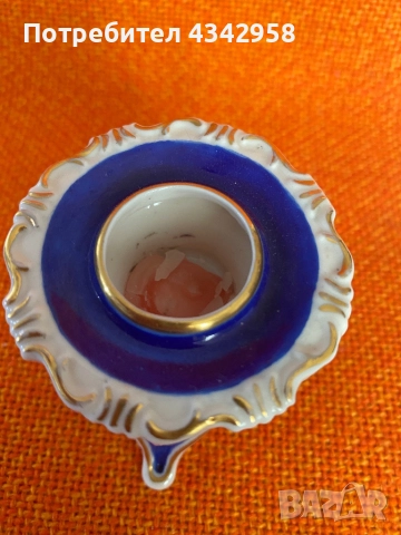 Vintage Frankenthal Dresden.1920 г. Античен свещник., снимка 5 - Антикварни и старинни предмети - 51691956