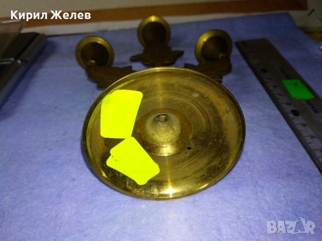 ТРАДИЦИОНЕН ОРИЕНТАЛСКИ ФЛОРАЛЕН ОРНАМЕНТИРАН БРОНЗОВ ТРОЕН СВЕЩНИК За КОЛЕКЦИЯ ИНТЕРИОР 42677, снимка 10 - Декорация за дома - 43875889