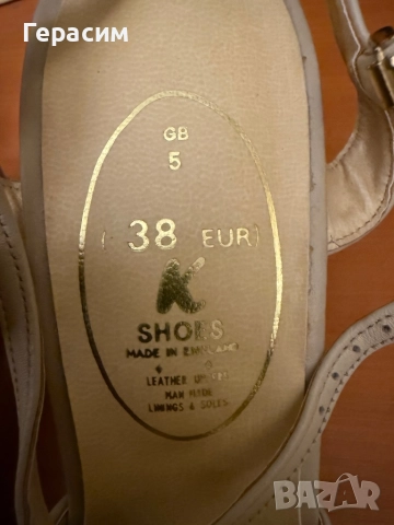 Чисто нови дамски италиански , английски кожени 38,39 ; 8 1/2 ;кожени чехли с лепка 38, снимка 13 - Дамски елегантни обувки - 49959499