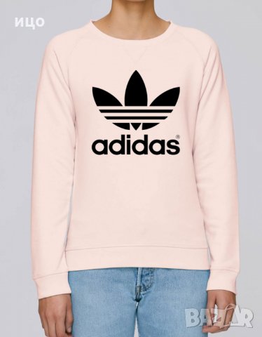 Високо качество ! Плътна Дамска блуза Adidas принт, снимка 2 - Блузи с дълъг ръкав и пуловери - 28823494