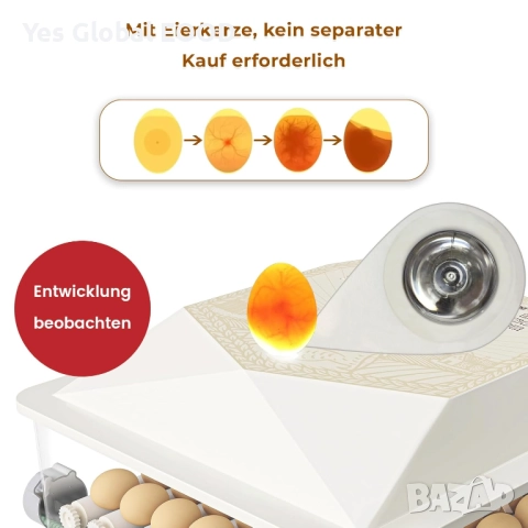 TRIOCOTTAGE инкубатор 56 яйца с автоматично обръщане и контрол, снимка 2 - Друга електроника - 52421725