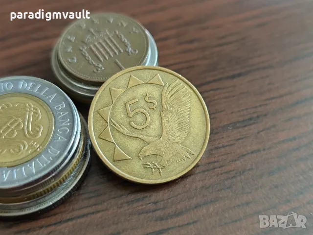 Монета - Намибия - 5 долара | 1993г.