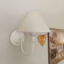 Винтидж класика-бял полилей за хол,всекидневна ,шаби шик лампа,модерно осветление, снимка 15