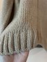 H&M Бежов дамски пуловер със сребърни нишки XS размер , снимка 3
