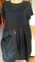 Черна рокля за едри дами, снимка 1 - Рокли - 37893706
