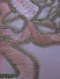 Копринена покривка , бродерия сърма и копринени конци, снимка 13