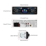 1-DIN автомобилен MP3 плейър с Bluetooth, с ДУ и 2.17” цветен дисплей с тъчскриин , снимка 15