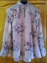 Елегантна блуза-туника в розово ,на цветя,XL