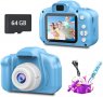 Дигитален детски фотоапарат STELS W300, 64GB SD, Игри, Розов/Син/Зелен, снимка 2