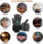 Нов Високотемпературни Грил Ръкавици с Трислойна Защита за скара печене, снимка 7