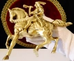 Бронзова статуетка Конник,Ездач,Ловец,1 кг. , снимка 8
