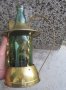 Музикална бутилка, месинг и стъкло, чукало за врата,шише, дамаджана, антика, бутилки, снимка 3