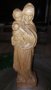 Дървена статуетка Богородица с Младенеца.Отлично състояние, снимка 3