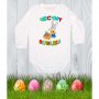 Бебешко боди Честит Великден 6 "Заек с количка", снимка 5